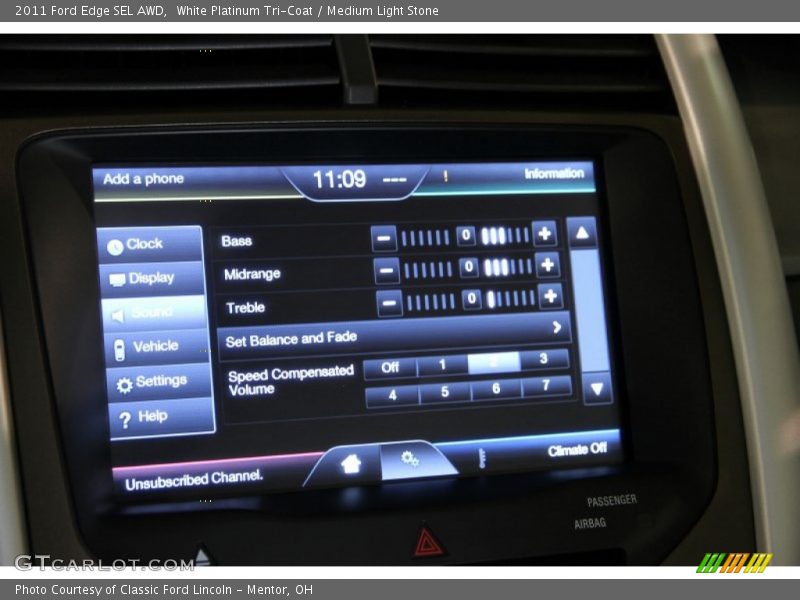 White Platinum Tri-Coat / Medium Light Stone 2011 Ford Edge SEL AWD