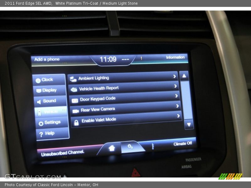 White Platinum Tri-Coat / Medium Light Stone 2011 Ford Edge SEL AWD