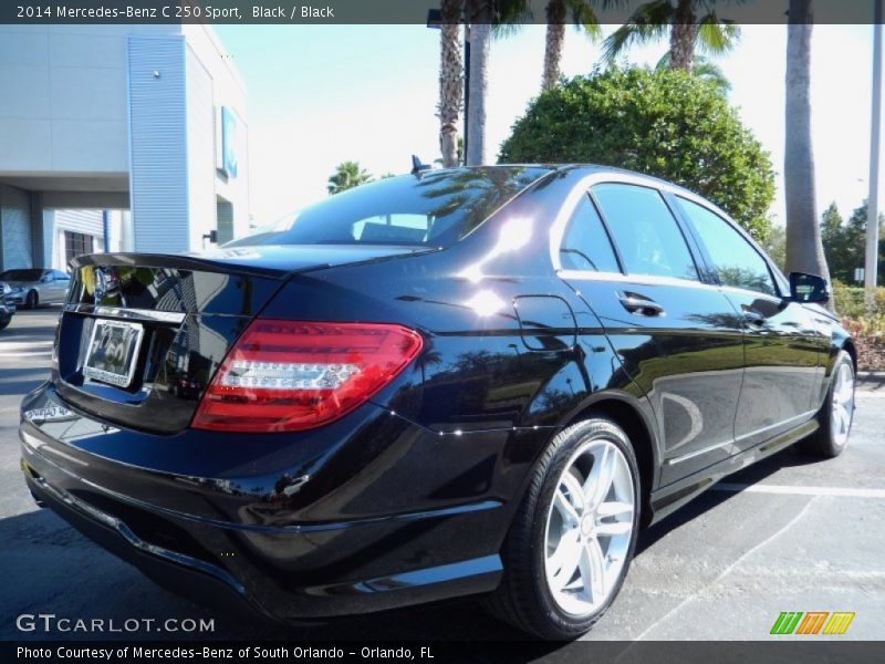 Black / Black 2014 Mercedes-Benz C 250 Sport