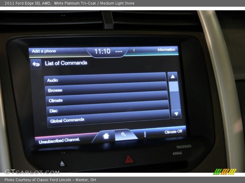 White Platinum Tri-Coat / Medium Light Stone 2011 Ford Edge SEL AWD