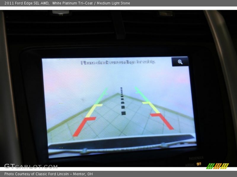 White Platinum Tri-Coat / Medium Light Stone 2011 Ford Edge SEL AWD