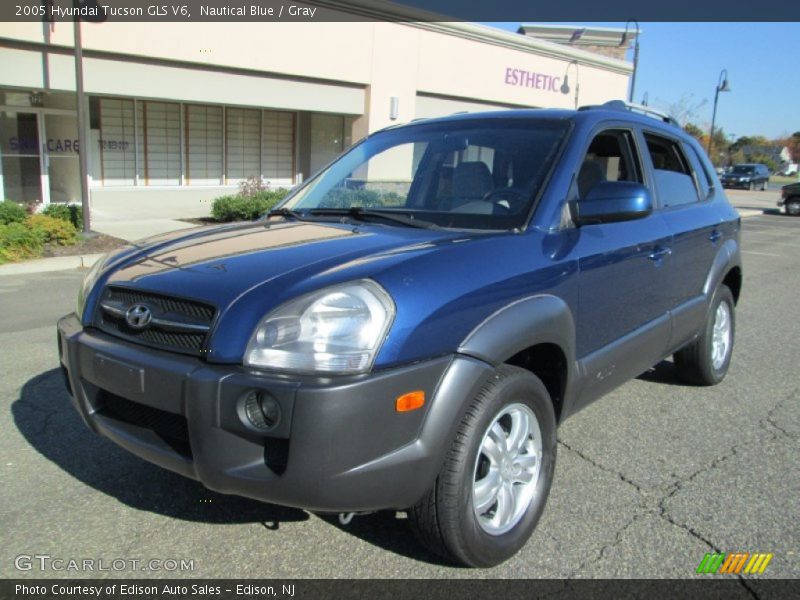 Nautical Blue / Gray 2005 Hyundai Tucson GLS V6