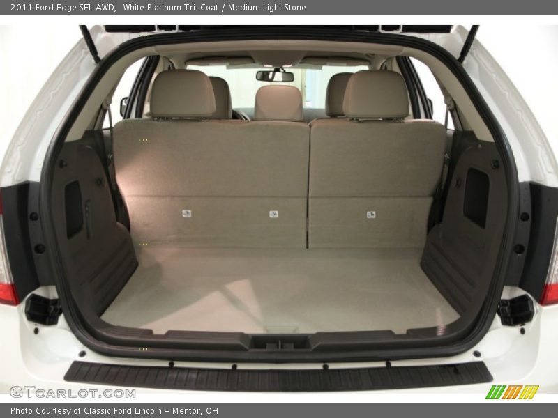 White Platinum Tri-Coat / Medium Light Stone 2011 Ford Edge SEL AWD