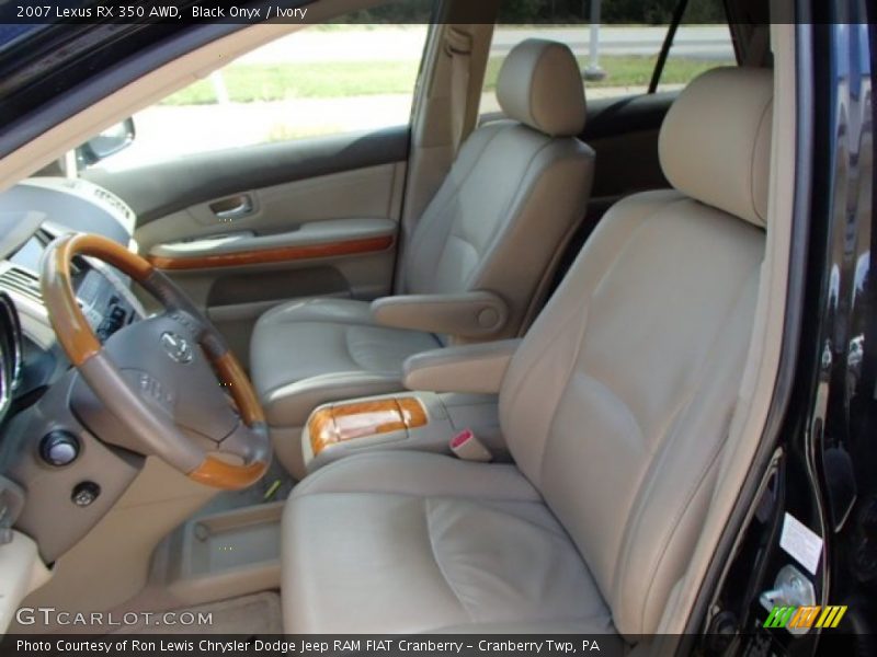 Black Onyx / Ivory 2007 Lexus RX 350 AWD