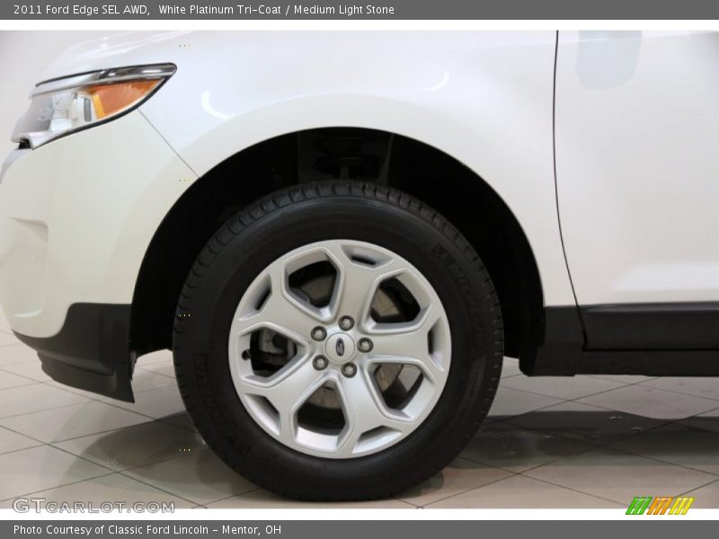 White Platinum Tri-Coat / Medium Light Stone 2011 Ford Edge SEL AWD