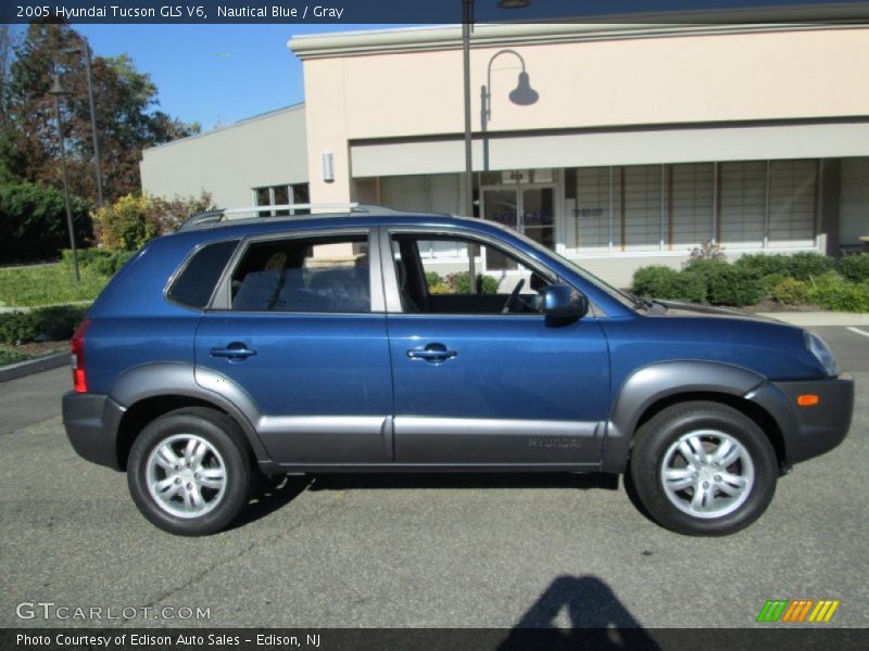 Nautical Blue / Gray 2005 Hyundai Tucson GLS V6