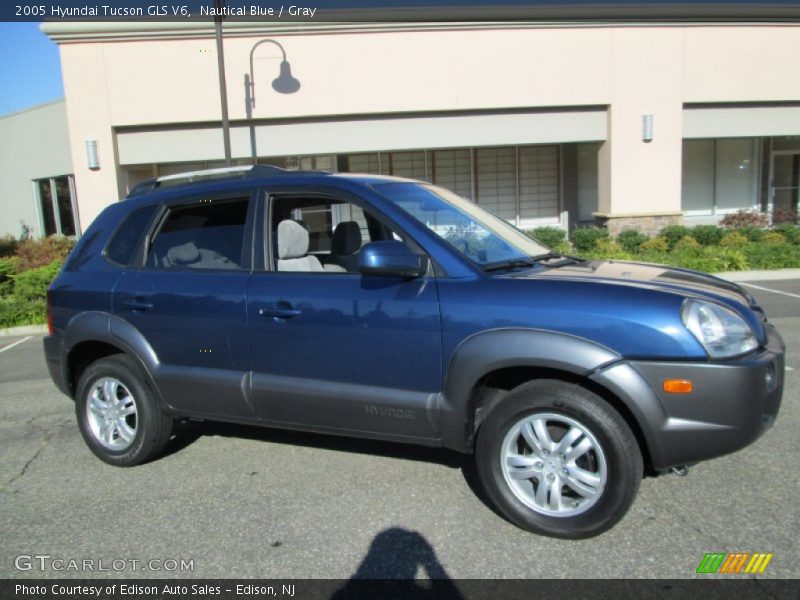 Nautical Blue / Gray 2005 Hyundai Tucson GLS V6