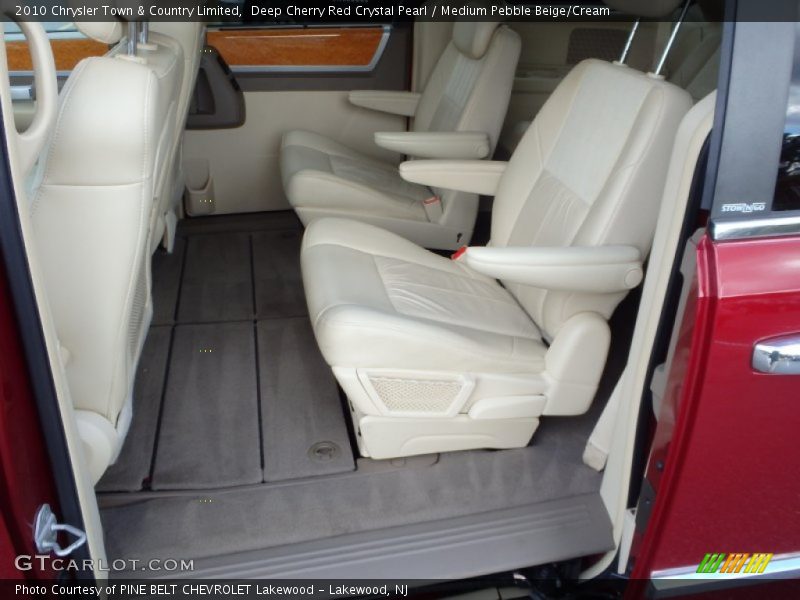 Deep Cherry Red Crystal Pearl / Medium Pebble Beige/Cream 2010 Chrysler Town & Country Limited