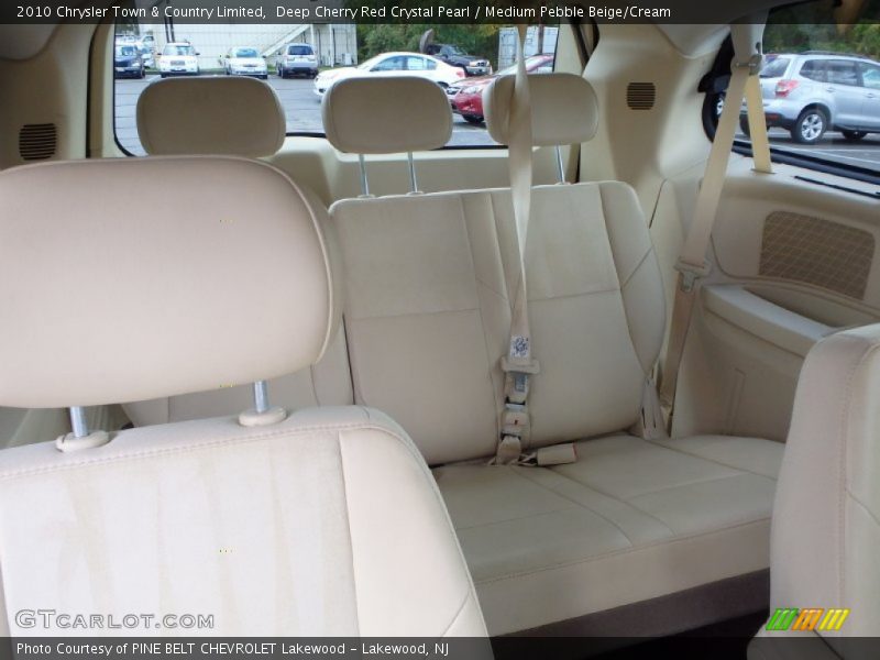 Deep Cherry Red Crystal Pearl / Medium Pebble Beige/Cream 2010 Chrysler Town & Country Limited
