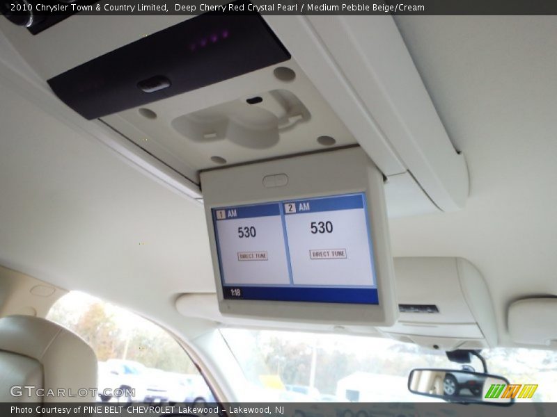 Deep Cherry Red Crystal Pearl / Medium Pebble Beige/Cream 2010 Chrysler Town & Country Limited