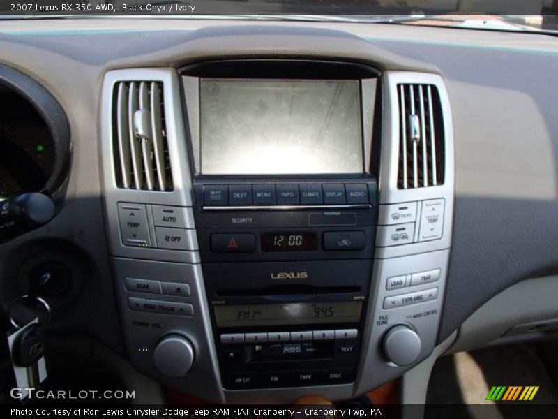 Black Onyx / Ivory 2007 Lexus RX 350 AWD