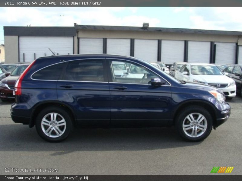 Royal Blue Pearl / Gray 2011 Honda CR-V EX-L 4WD