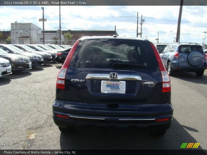 Royal Blue Pearl / Gray 2011 Honda CR-V EX-L 4WD