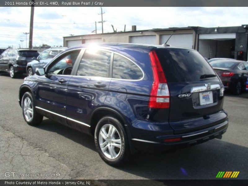 Royal Blue Pearl / Gray 2011 Honda CR-V EX-L 4WD