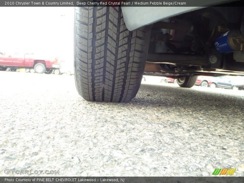 Deep Cherry Red Crystal Pearl / Medium Pebble Beige/Cream 2010 Chrysler Town & Country Limited
