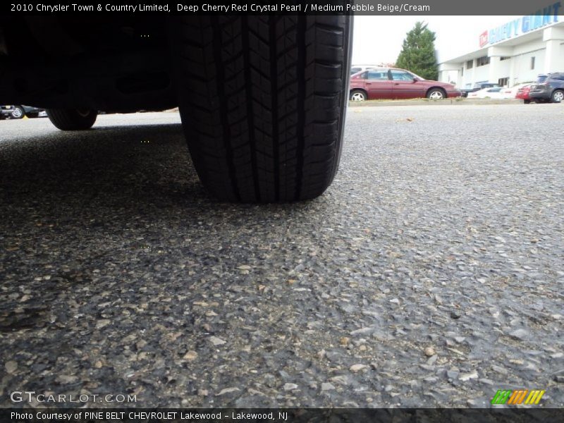 Deep Cherry Red Crystal Pearl / Medium Pebble Beige/Cream 2010 Chrysler Town & Country Limited