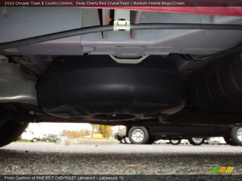 Deep Cherry Red Crystal Pearl / Medium Pebble Beige/Cream 2010 Chrysler Town & Country Limited