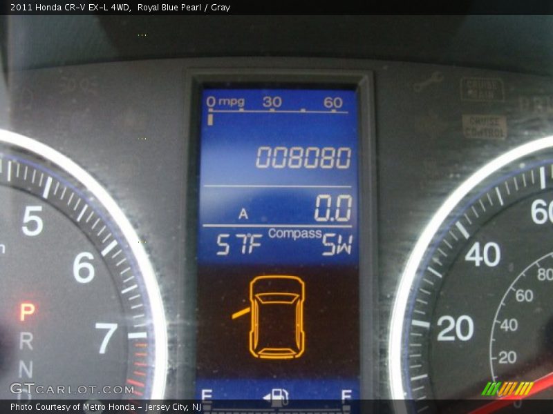Royal Blue Pearl / Gray 2011 Honda CR-V EX-L 4WD