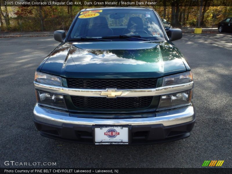 Dark Green Metallic / Medium Dark Pewter 2005 Chevrolet Colorado LS Regular Cab 4x4