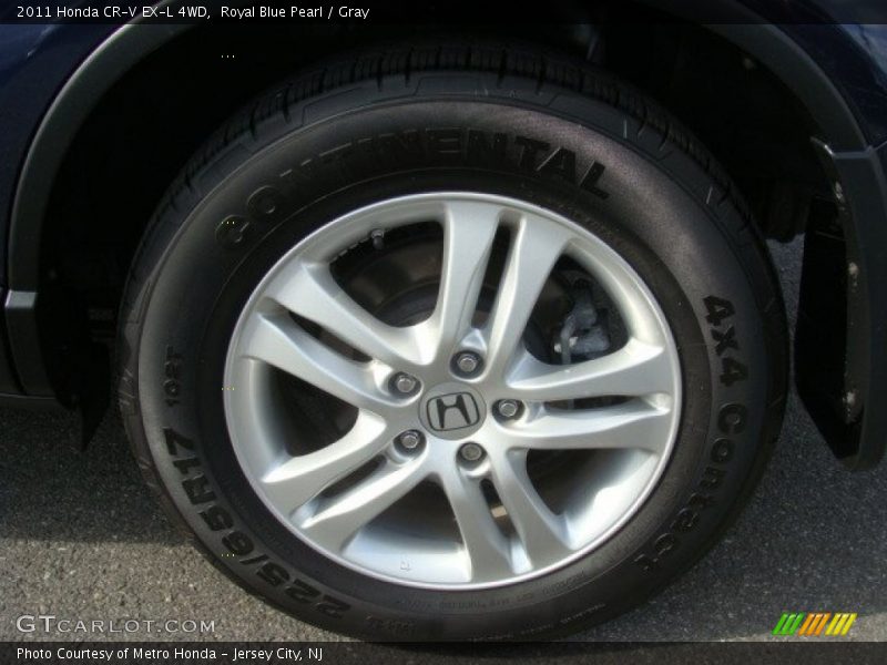 Royal Blue Pearl / Gray 2011 Honda CR-V EX-L 4WD