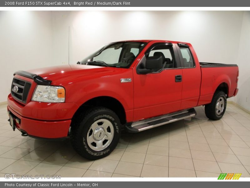 Bright Red / Medium/Dark Flint 2008 Ford F150 STX SuperCab 4x4