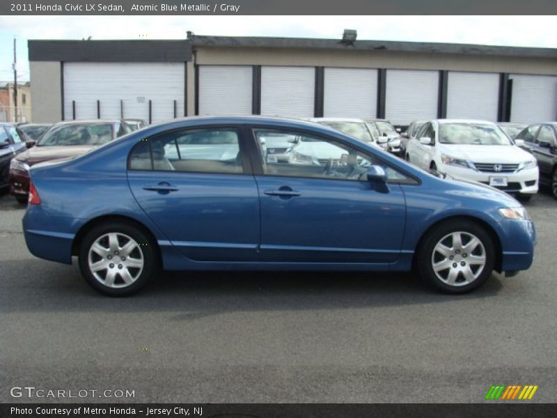 Atomic Blue Metallic / Gray 2011 Honda Civic LX Sedan