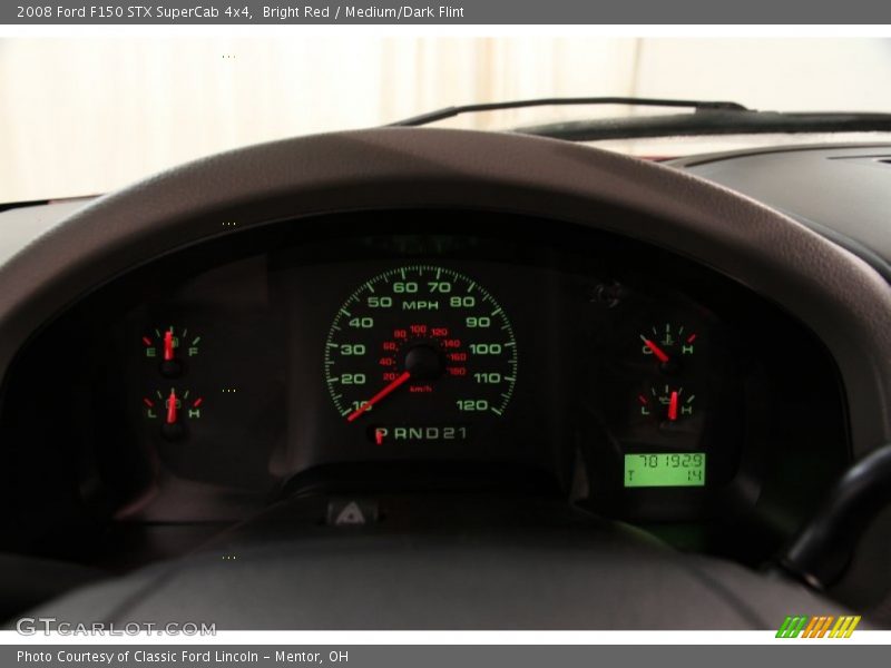 Bright Red / Medium/Dark Flint 2008 Ford F150 STX SuperCab 4x4