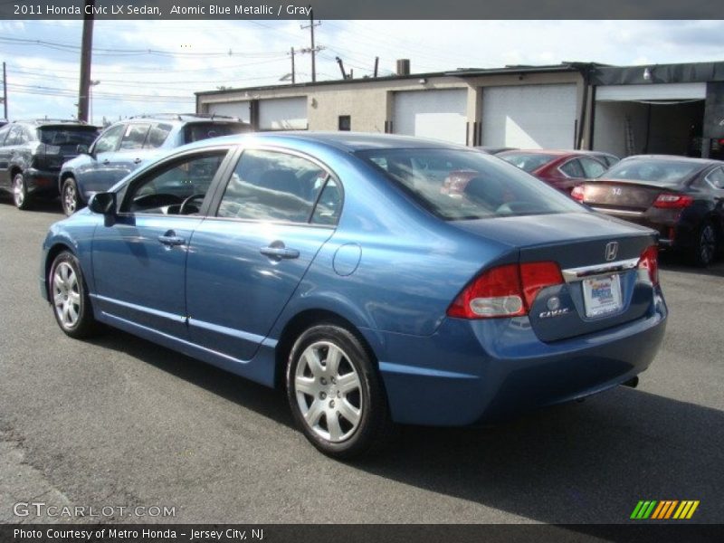 Atomic Blue Metallic / Gray 2011 Honda Civic LX Sedan