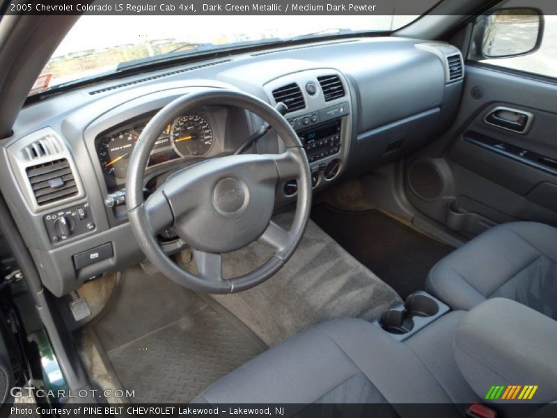 Medium Dark Pewter Interior - 2005 Colorado LS Regular Cab 4x4 