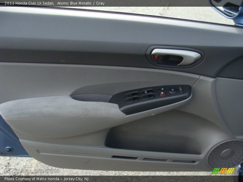 Atomic Blue Metallic / Gray 2011 Honda Civic LX Sedan