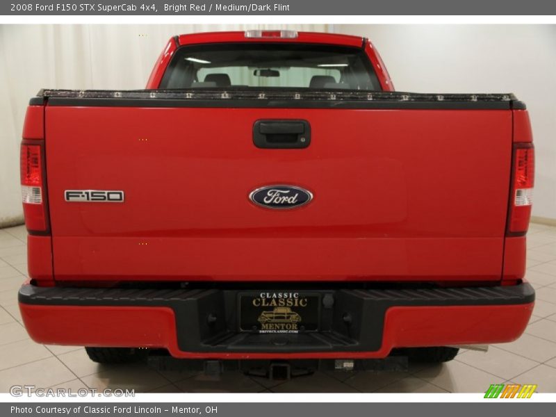 Bright Red / Medium/Dark Flint 2008 Ford F150 STX SuperCab 4x4