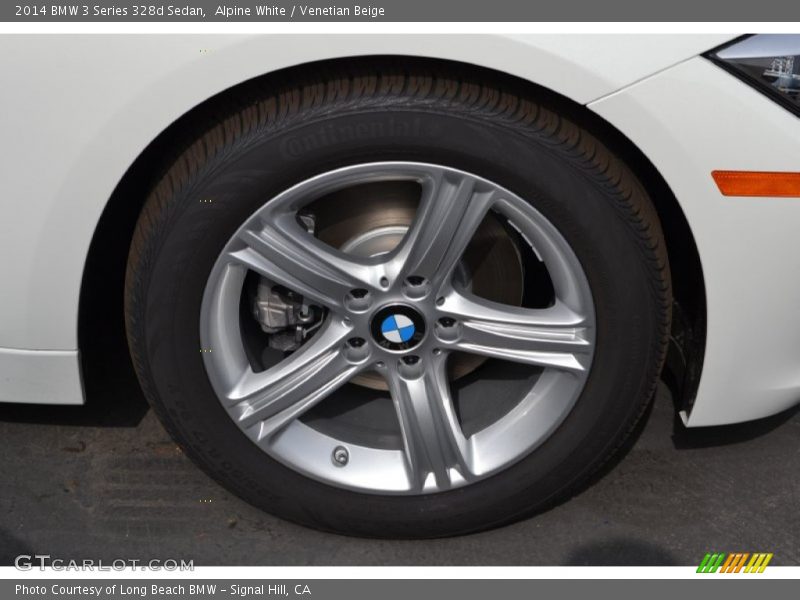 Alpine White / Venetian Beige 2014 BMW 3 Series 328d Sedan