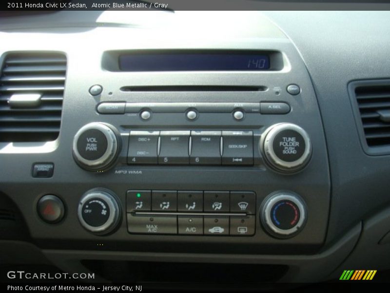Atomic Blue Metallic / Gray 2011 Honda Civic LX Sedan