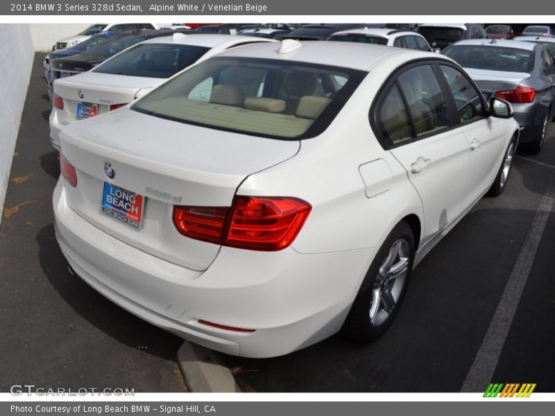 Alpine White / Venetian Beige 2014 BMW 3 Series 328d Sedan