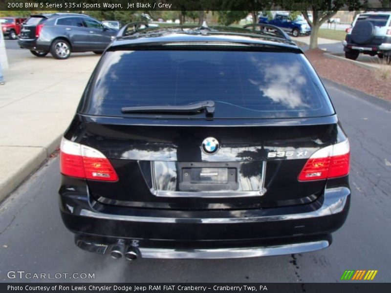 Jet Black / Grey 2008 BMW 5 Series 535xi Sports Wagon