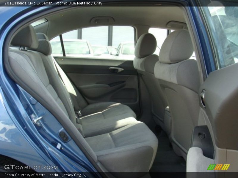 Atomic Blue Metallic / Gray 2011 Honda Civic LX Sedan