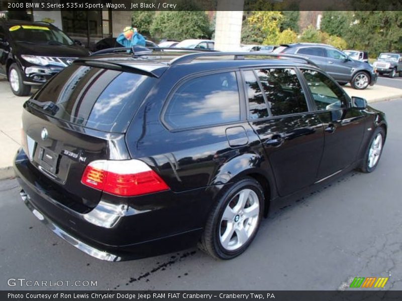 Jet Black / Grey 2008 BMW 5 Series 535xi Sports Wagon