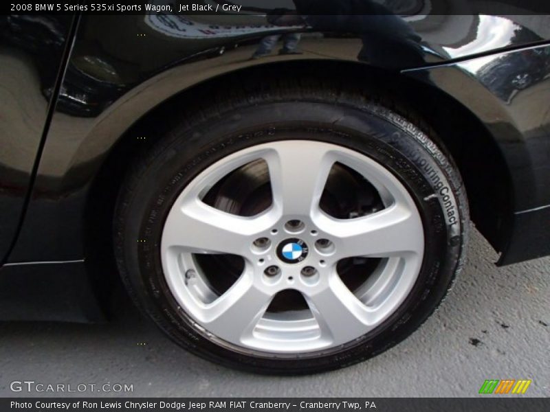 Jet Black / Grey 2008 BMW 5 Series 535xi Sports Wagon