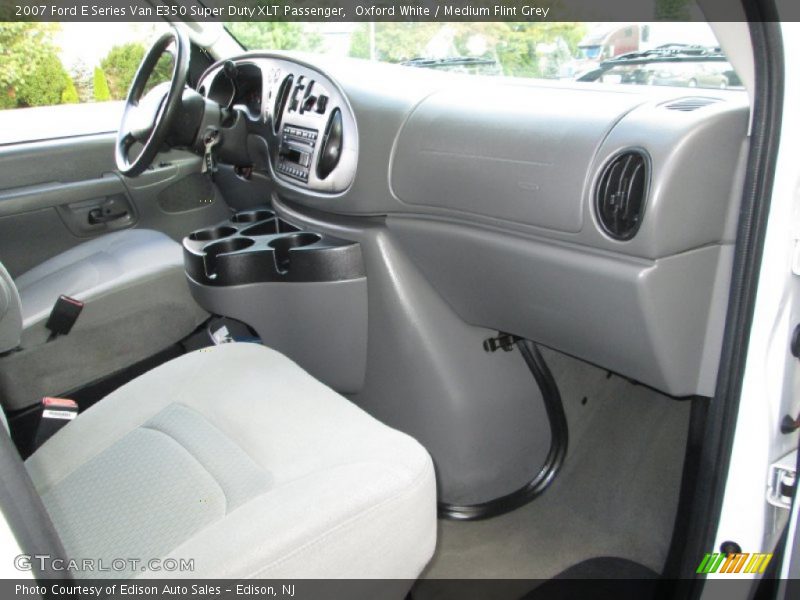 Oxford White / Medium Flint Grey 2007 Ford E Series Van E350 Super Duty XLT Passenger