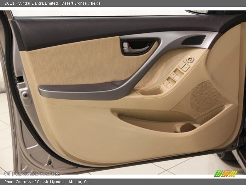 Desert Bronze / Beige 2011 Hyundai Elantra Limited