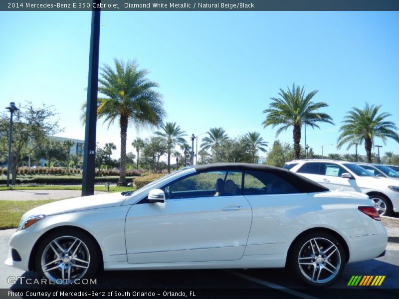 Diamond White Metallic / Natural Beige/Black 2014 Mercedes-Benz E 350 Cabriolet