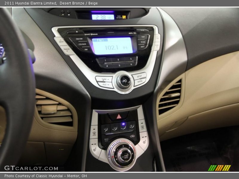 Desert Bronze / Beige 2011 Hyundai Elantra Limited