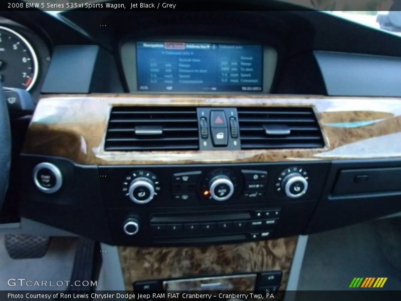 Jet Black / Grey 2008 BMW 5 Series 535xi Sports Wagon