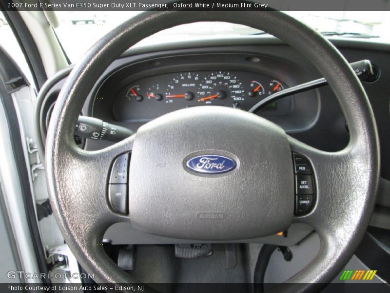 Oxford White / Medium Flint Grey 2007 Ford E Series Van E350 Super Duty XLT Passenger