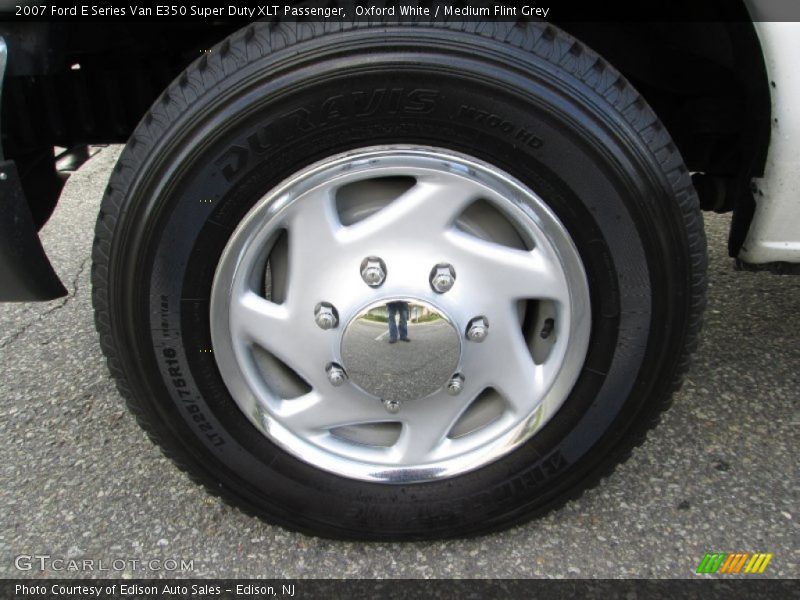 Oxford White / Medium Flint Grey 2007 Ford E Series Van E350 Super Duty XLT Passenger