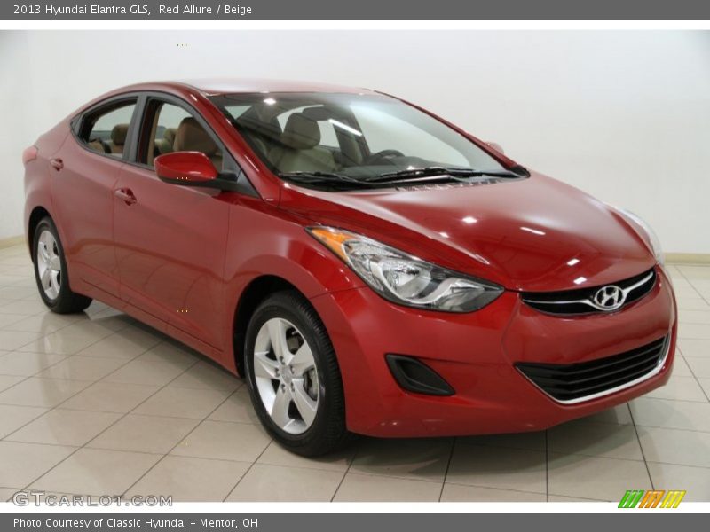 Red Allure / Beige 2013 Hyundai Elantra GLS