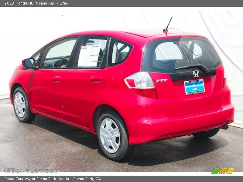 Milano Red / Gray 2013 Honda Fit