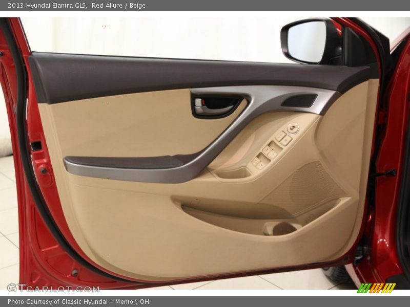 Red Allure / Beige 2013 Hyundai Elantra GLS