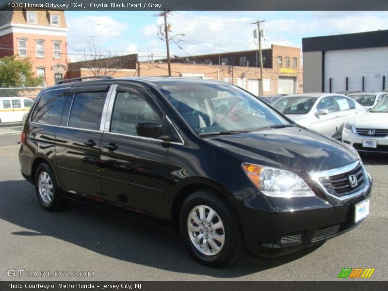 Crystal Black Pearl / Gray 2010 Honda Odyssey EX-L
