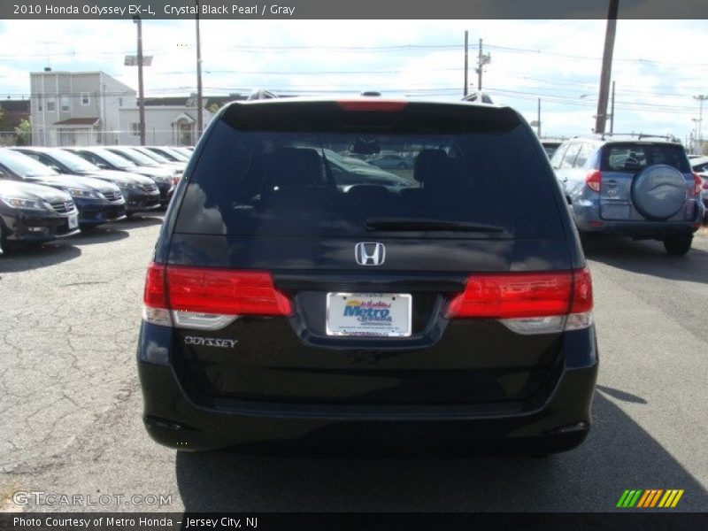 Crystal Black Pearl / Gray 2010 Honda Odyssey EX-L